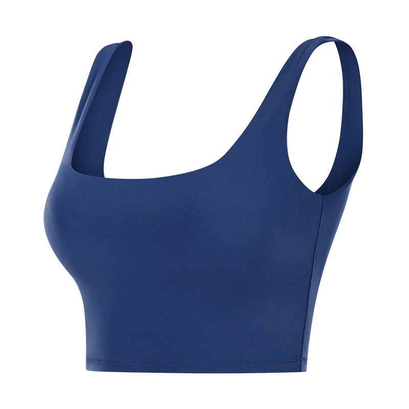 Warm↑ Up】Square Neck Warm Up Heated Crop Bra Top - AIR SPACE